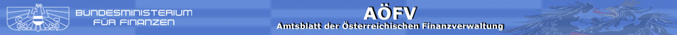 Amtsblatt der �sterreichischen Finanzverwaltung